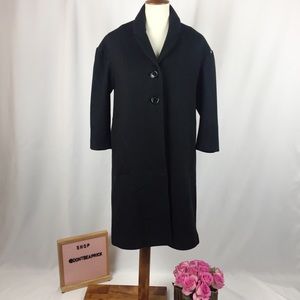 New H&M Black Pea Coat (Sz: 4)